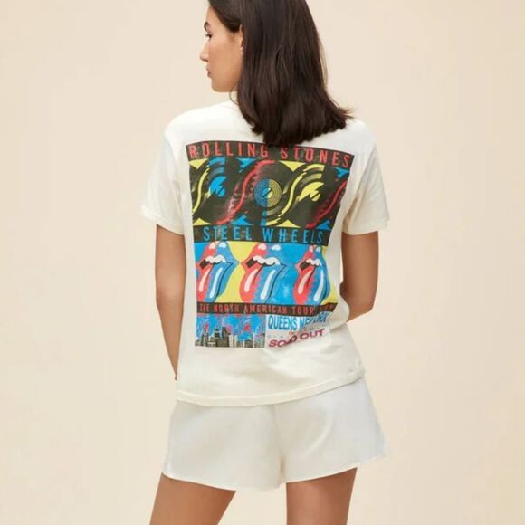 Daydreamer Rolling Stones Steel Wheels The North American Tour 1989 Tee NWT - Picture 2 of 5